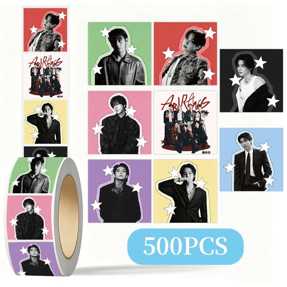 Laptop Accessories Toy - K-pop BTS Star Decorative Sticker Roll
