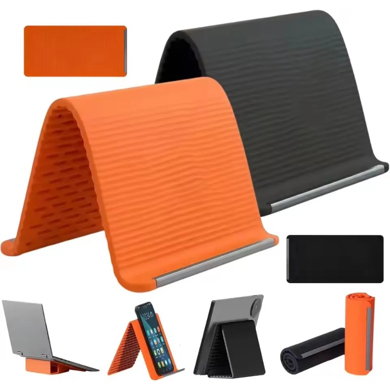 Laptop Accessories Holder - Flexible Foldable Silicone Phone Holder Portable