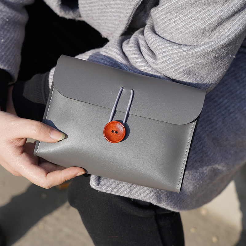 Laptop Accessories Bag - PU Leather Pouch Chargers Storage Bags