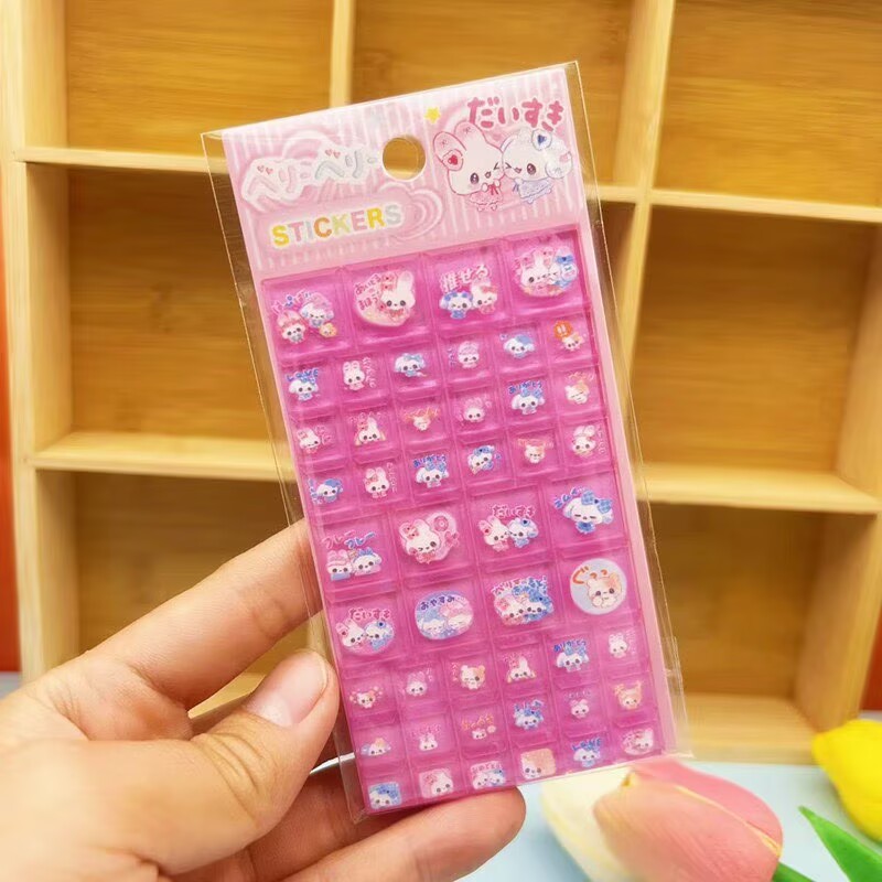 2/4p Solid Square Sticker Diy  - Laptop Accessories Toy 评论和价格