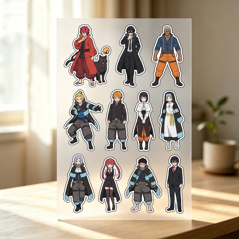 1pc Fire F-orce Stickers Auto  - Laptop Accessories Wallpaper 评论和价格
