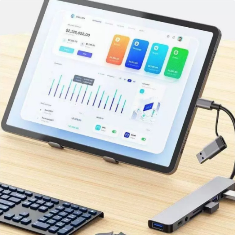 Dual-Head Type-C 8-in-1 Multi- - Laptop Accessories Hub 评论和价格