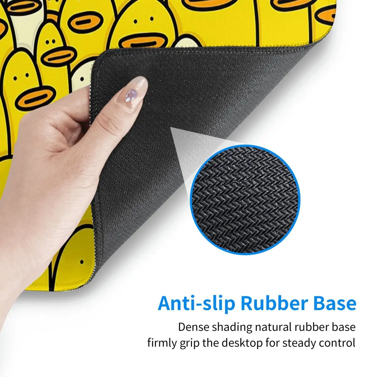 Large Mouse Pad Cartoon Yellow - Yellow Laptop Accessories 评论和价格