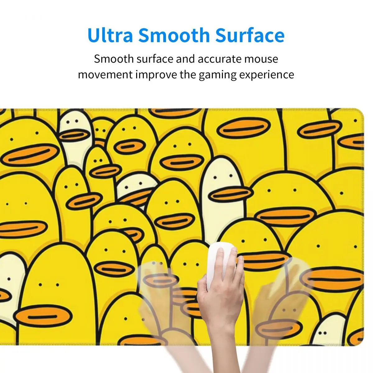 Large Mouse Pad Cartoon Yellow - Yellow Laptop Accessories 评论和价格