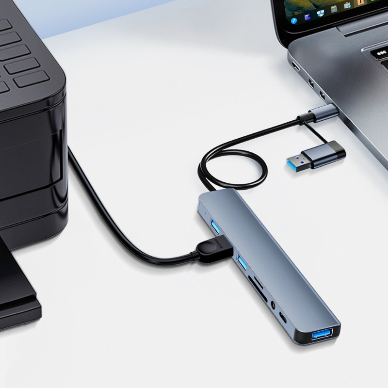 8 in 2 Port USB C Splitter USB - Laptop Accessories Hub 评论和价格