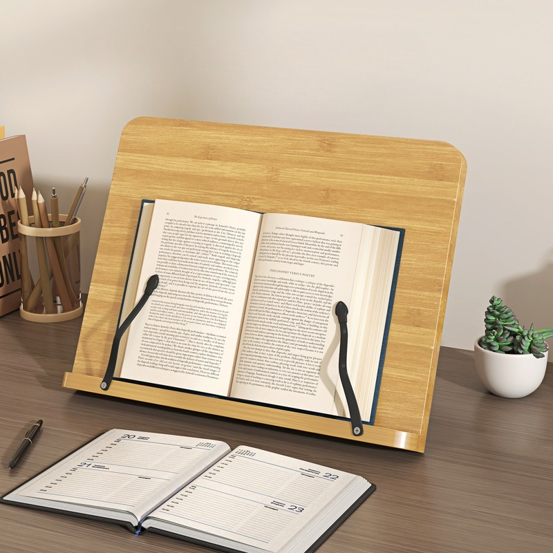 Wooden Reading Book Stand, Mul - Laptop Accessories Holder 评论和价格