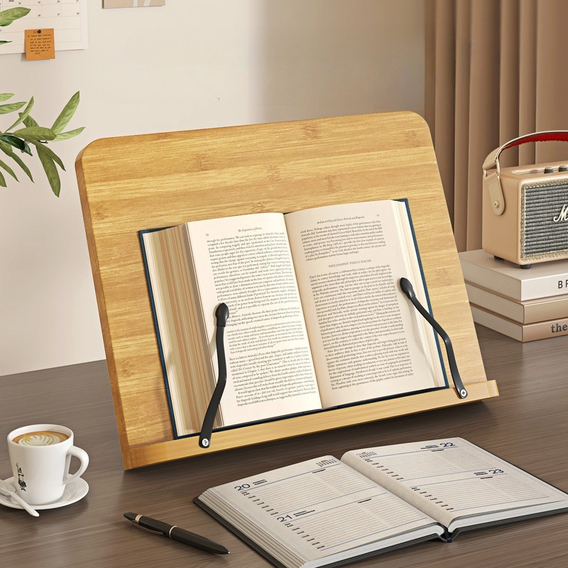 Wooden Reading Book Stand, Mul - Laptop Accessories Holder 评论和价格