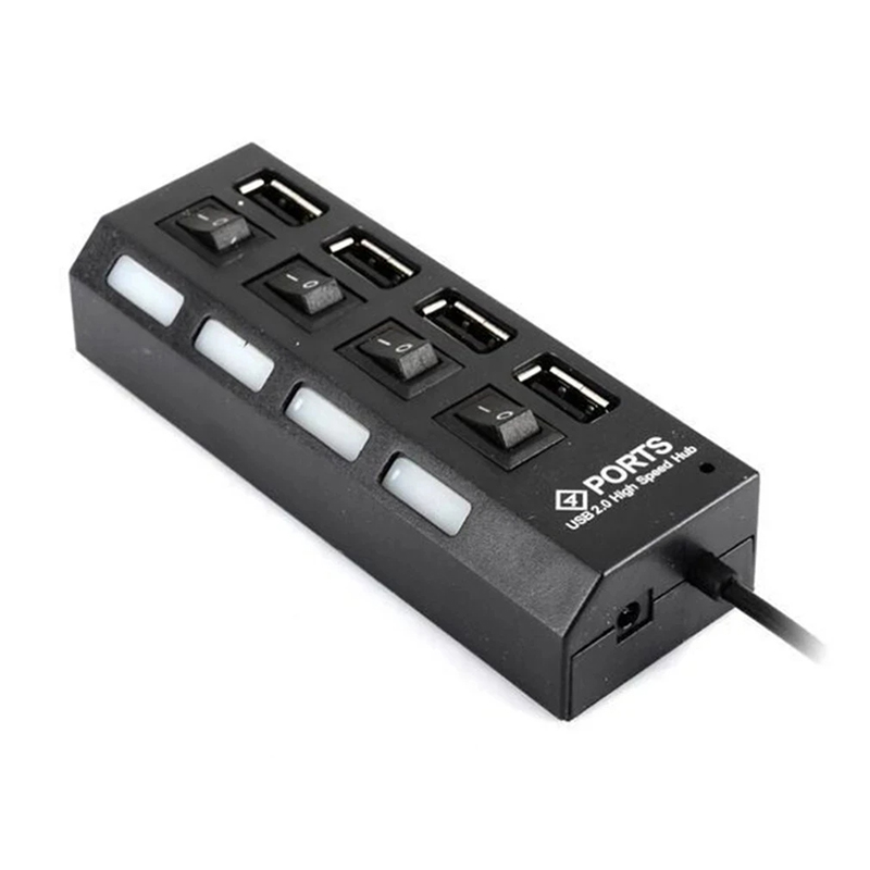 4-Ports USB 2.0 Hub Extension  - Laptop Accessories Hub 评论和价格