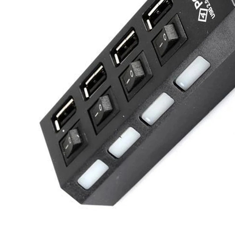 4-Ports USB 2.0 Hub Extension  - Laptop Accessories Hub 评论和价格