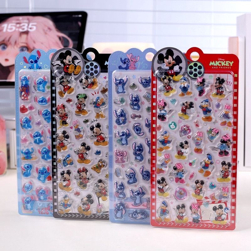3D Relief Stickers Cute Cartoo - Laptop Accessories Toy 评论和价格