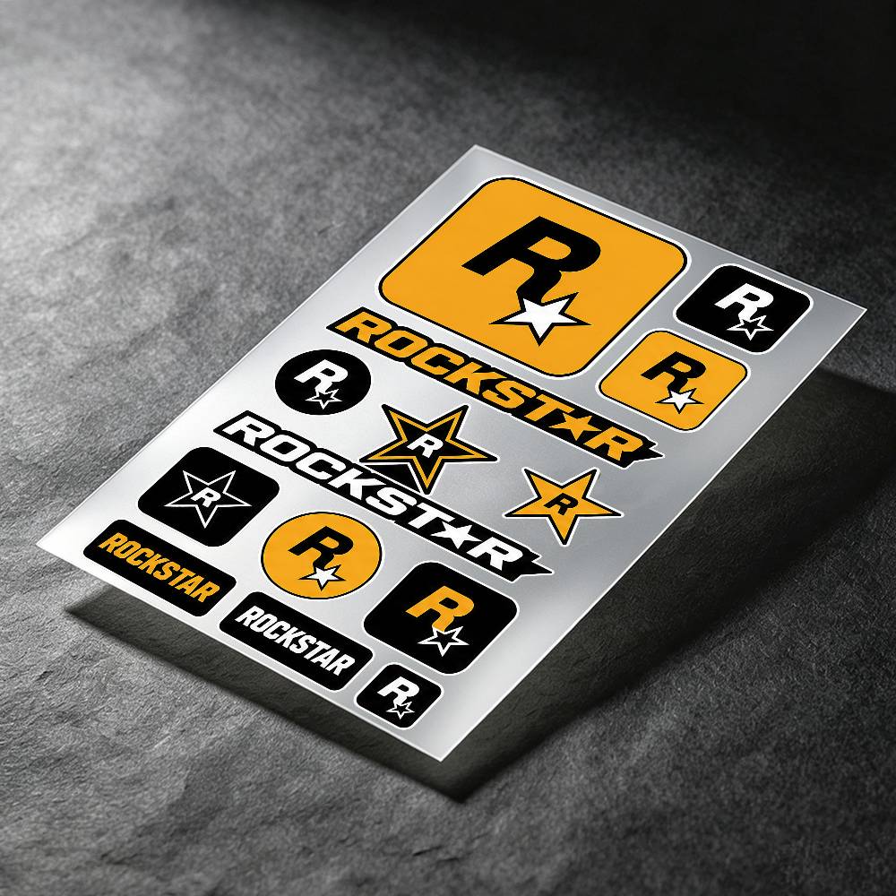 For R-ROCKSTAR Stickers Auto B - Laptop Accessories Wallpaper 评论和价格