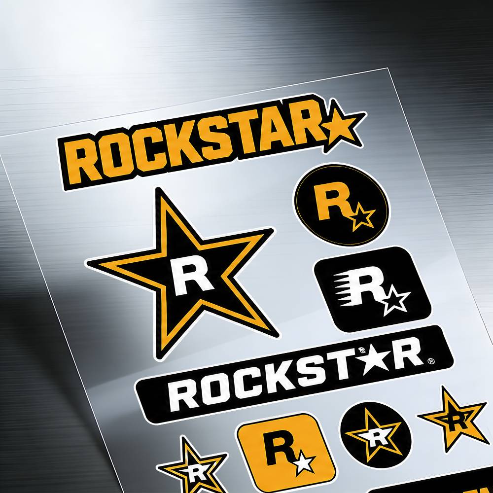 For R-ROCKSTAR Stickers Auto B - Laptop Accessories Wallpaper 评论和价格