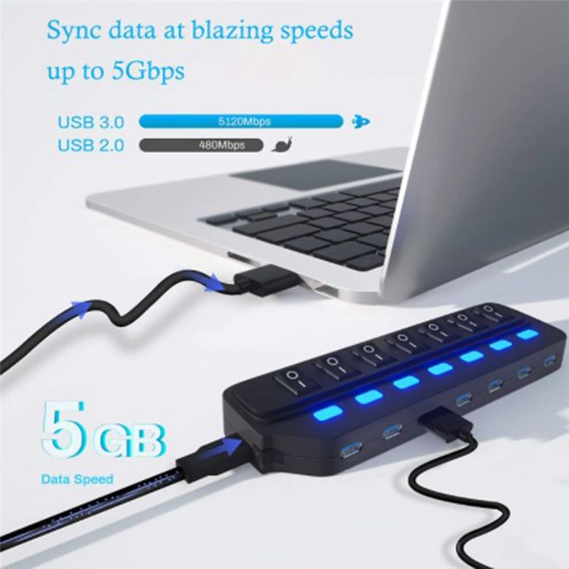 A64I USB Hub 2.0 USB Splitter  - Laptop Accessories Hub 评论和价格