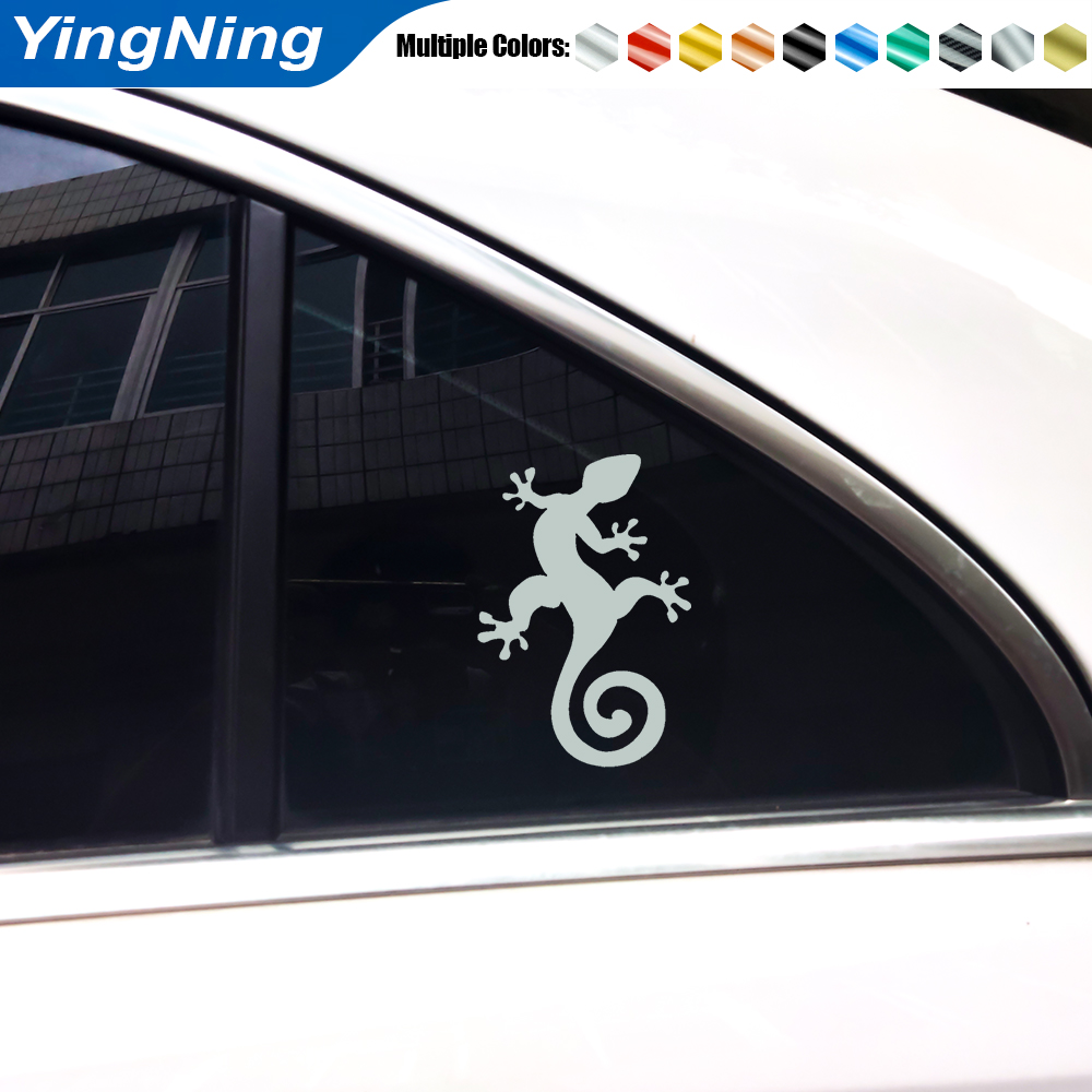 Premium Vinyl Gecko Car Sticke - Yellow Laptop Accessories 评论和价格