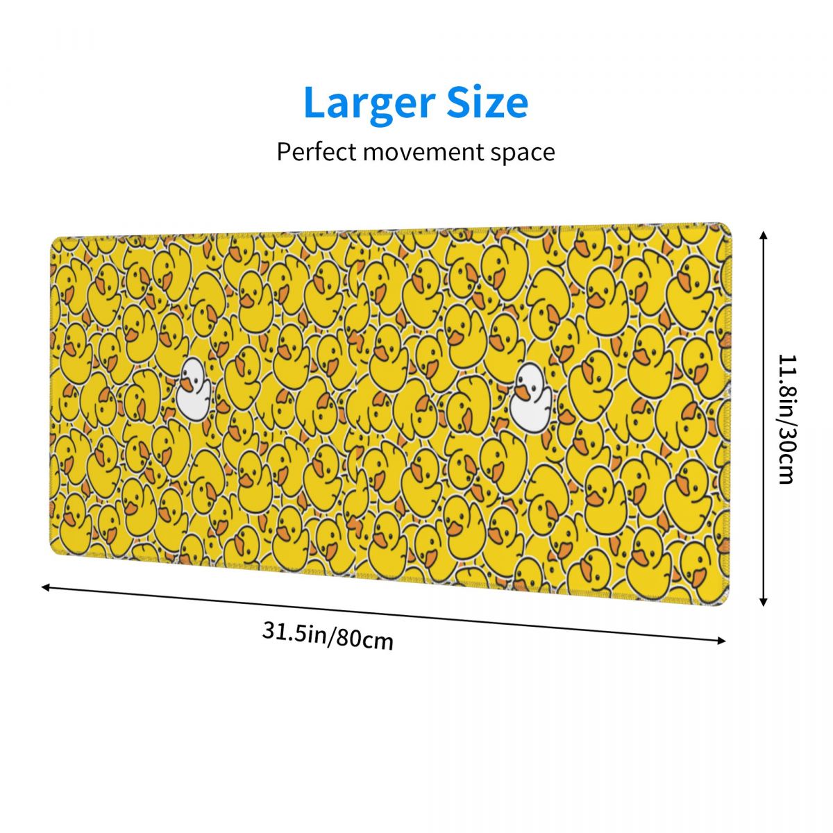 Yellow Duck Pattern Large Mous - Yellow Laptop Accessories 评论和价格