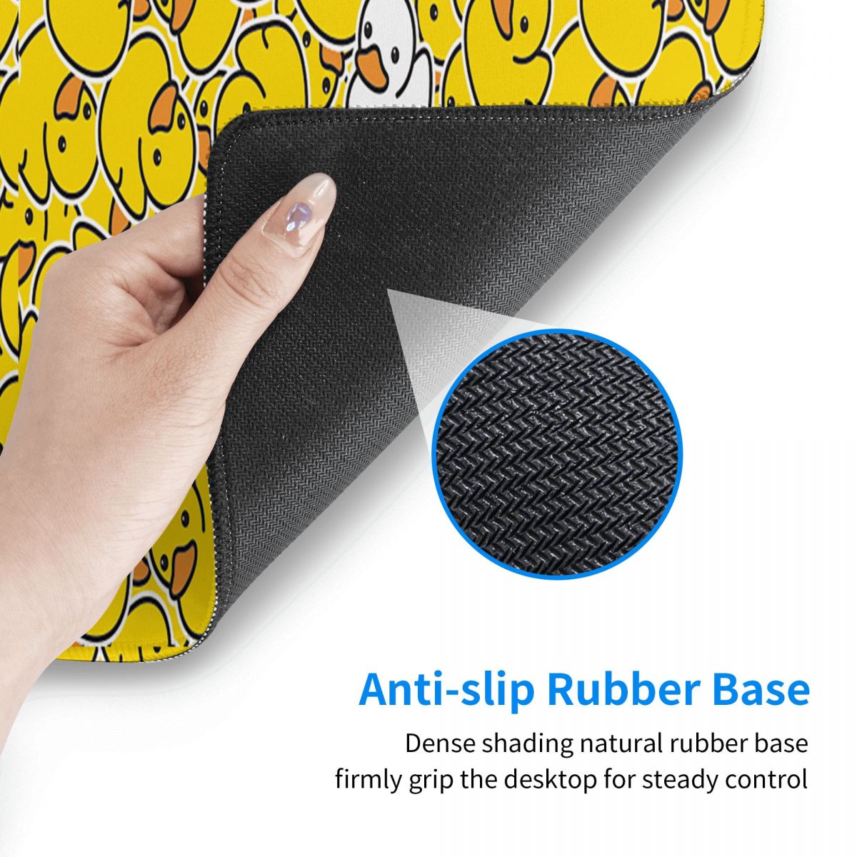 Yellow Duck Pattern Large Mous - Yellow Laptop Accessories 评论和价格