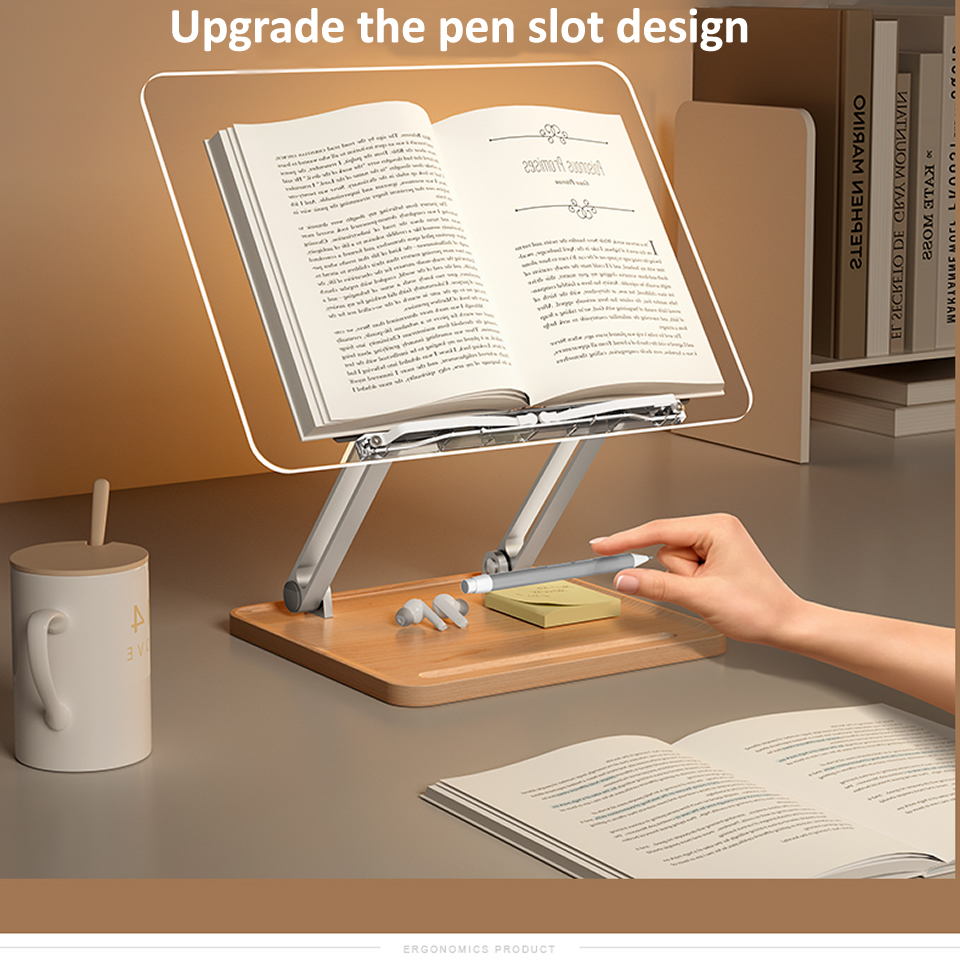 Wooden Reading Stand with Ligh - Laptop Accessories Holder 评论和价格