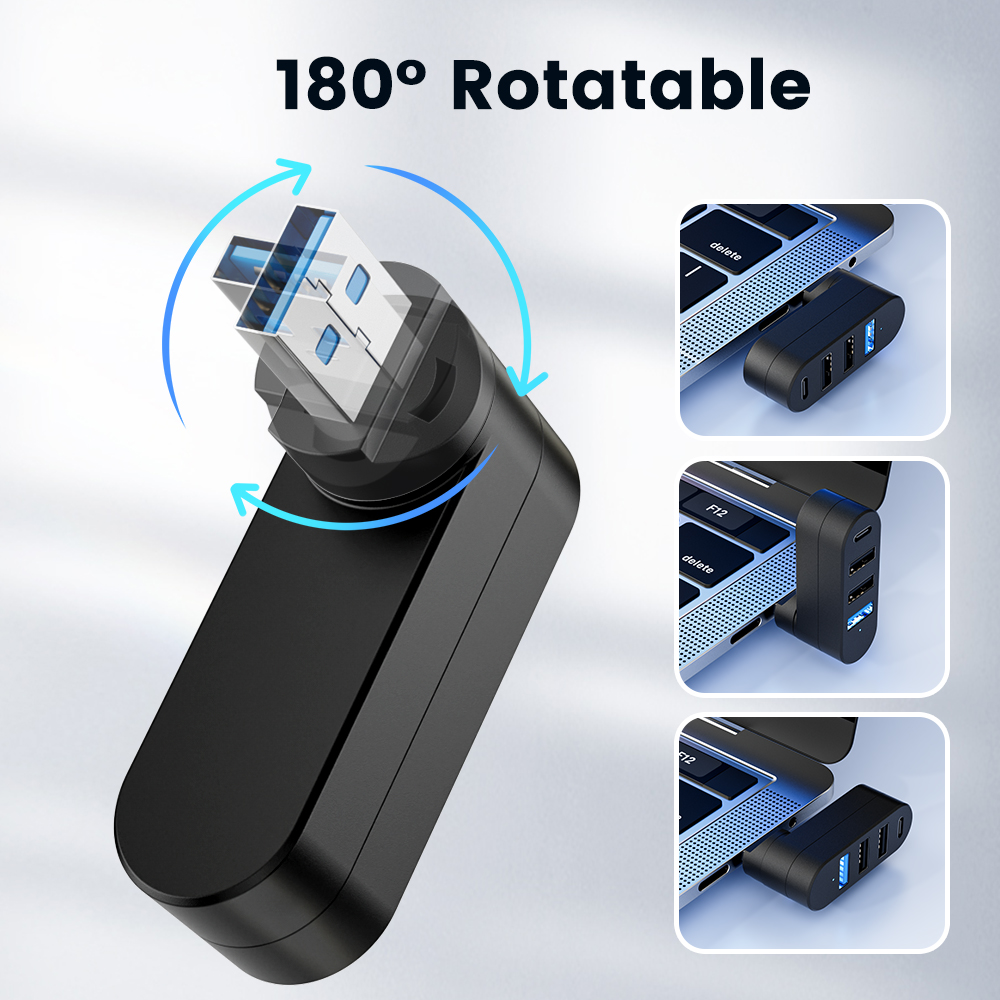 USB Hub 3.0 Mini Splitter Box  - Laptop Accessories Hub 评论和价格
