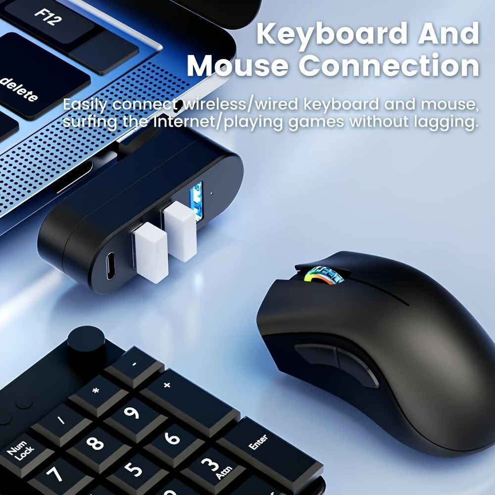 Mini Splitter 4 Ports USB Hub  - Laptop Accessories Hub 评论和价格